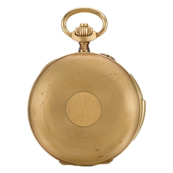Swiss hunting cased minute repeating keyless lever watch Circa 1900 Swiss hunting cased minute repeating keyless lever watch Circa 1900
