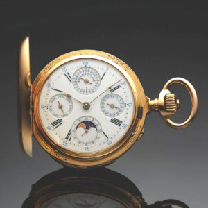 Fine Swiss 18 carat gold astronomical pocket watch Circa 1895