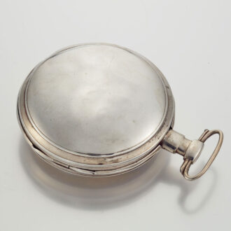 A French verge watch with enamel painting and date Circa 1800