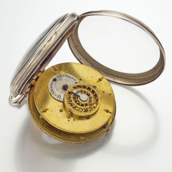 A French verge watch with enamel painting and date Circa 1800 A French verge watch with enamel painting and date Circa 1800