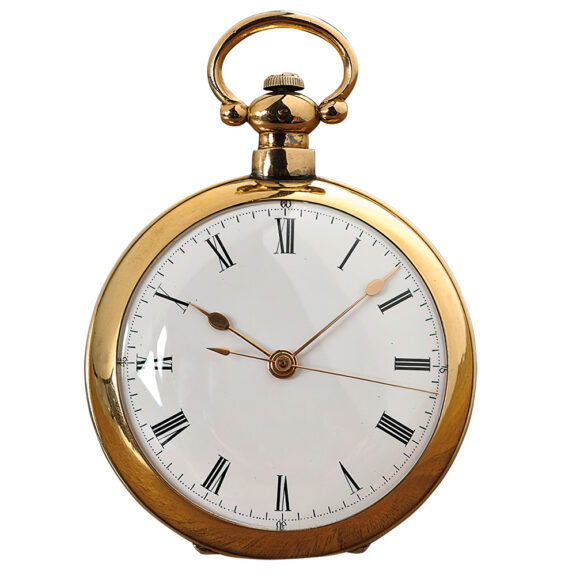 English 18K gold watch with duplex escapement Circa 1815