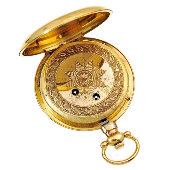 English 18K gold watch with duplex escapement Circa 1815 English 18K gold watch with duplex escapement Circa 1815