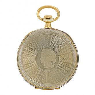 Swiss gentleman's open faced keyless lever dress watch Circa 1911