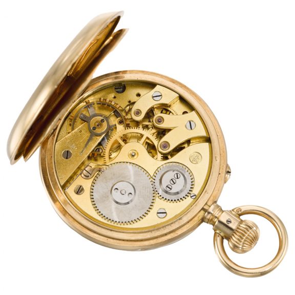 Swiss hunting cased digital keyless Pallweber watch Circa 1900 Swiss hunting cased digital keyless Pallweber watch Circa 1900