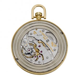 Unusual Swiss gold Art Deco oversized dress watch Circa 1930