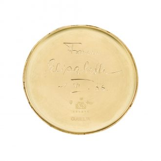 Unusual Swiss gold Art Deco oversized dress watch Circa 1930