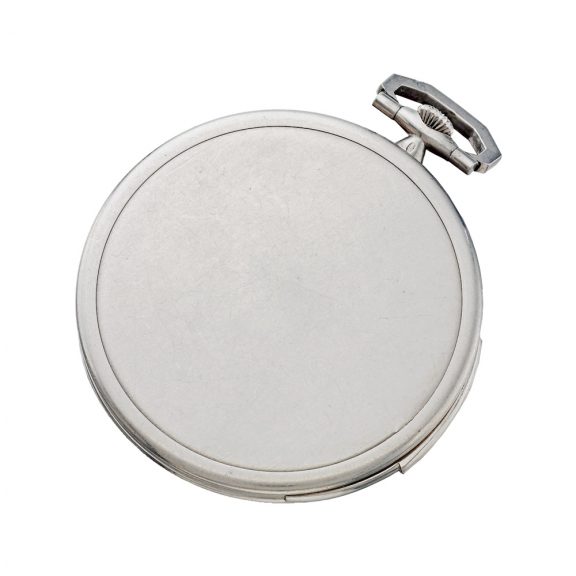 Swiss platinum open faced minute repeating lever watch Circa 1950 Swiss platinum open faced minute repeating lever watch Circa 1950