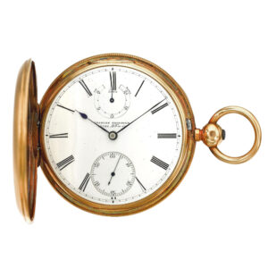 English key wound lever with power reserve indication Circa 1865
