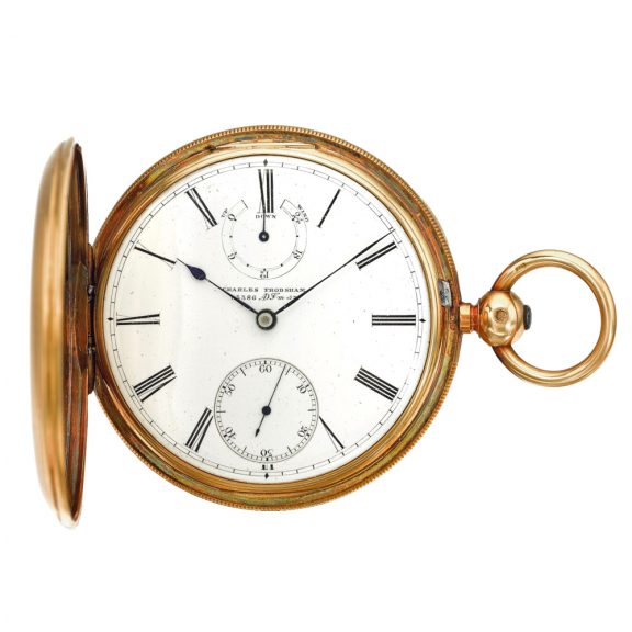 English key wound lever with power reserve indication Circa 1865