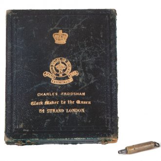 English key wound lever with power reserve indication Circa 1865