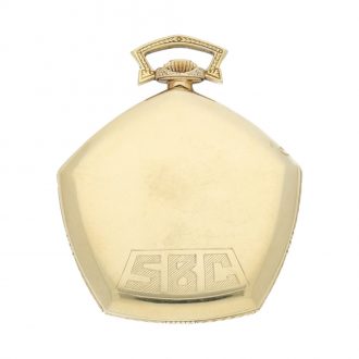 American open faced pentagonal lever dress watch Circa 1940