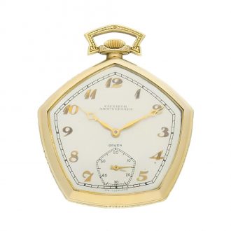 American open faced pentagonal lever dress watch Circa 1940