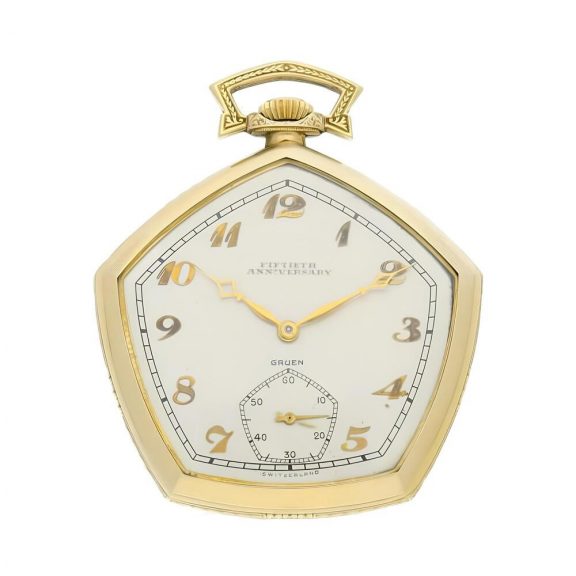 American open faced pentagonal lever dress watch Circa 1940