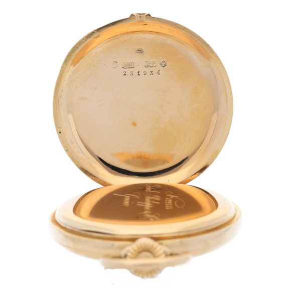 Swiss pink 18 carat gold hunting cased lever watch Circa 1902 Swiss pink 18 carat gold hunting cased lever watch Circa 1902