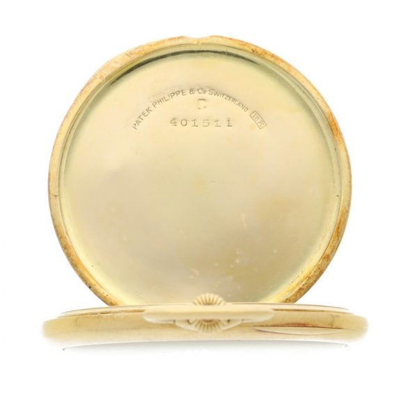 Swiss yellow gold open faced keyless pocket watch Circa 1915 Swiss yellow gold open faced keyless pocket watch Circa 1915
