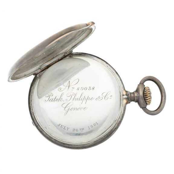 Swiss silver hunting cased keyless lever pocket watch Circa 1891 Swiss silver hunting cased keyless lever pocket watch Circa 1891