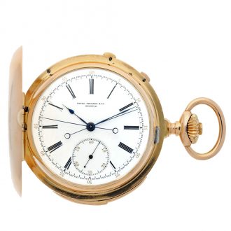 Swiss minute repeating split seconds chronograph Circa 1892