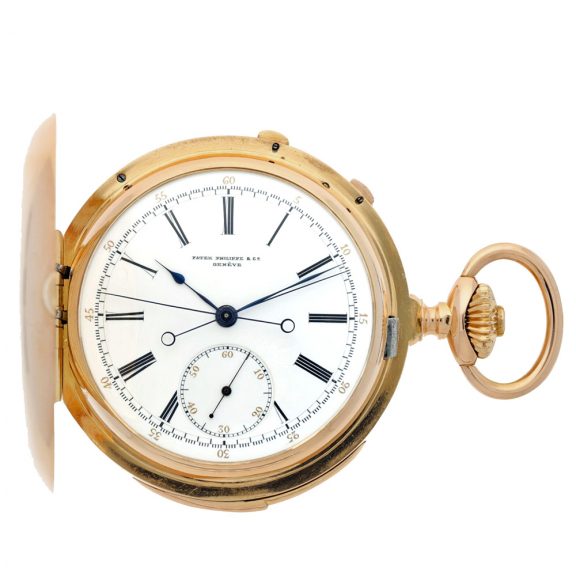 Swiss minute repeating split seconds chronograph Circa 1892