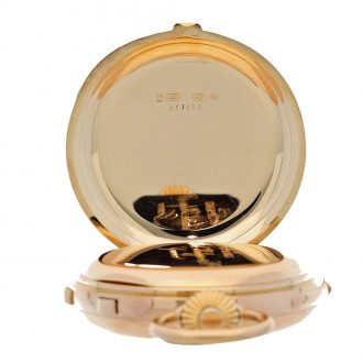 Swiss minute repeating split seconds chronograph Circa 1892