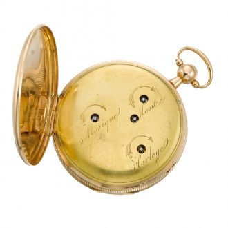 Swiss musical striking and repeating cylinder watch Circa 1820