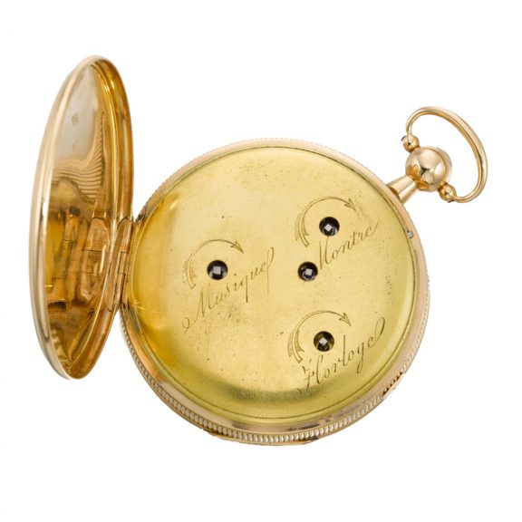 Swiss musical striking and repeating cylinder watch Circa 1820 Swiss musical striking and repeating cylinder watch Circa 1820