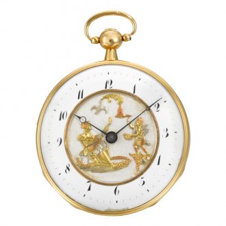Swiss musical striking and repeating cylinder watch Circa 1820