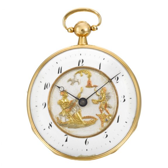 Swiss musical striking and repeating cylinder watch Circa 1820