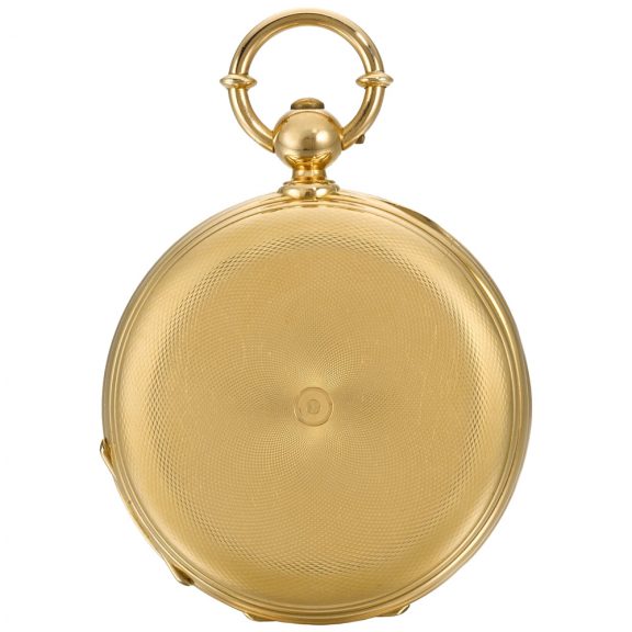 Swiss gold watch with chronometer escapement Circa 1870 Swiss gold watch with chronometer escapement Circa 1870