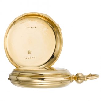 Swiss gold watch with chronometer escapement Circa 1870