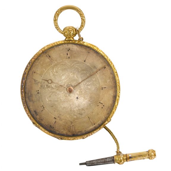 Extremely slim Swiss Bagnolet cylinder pocket watch Circa 1850 Extremely slim Swiss Bagnolet cylinder pocket watch Circa 1850