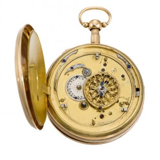 Swiss repeating automaton watch with jacquemarts Circa 1790 Swiss repeating automaton watch with jacquemarts Circa 1790