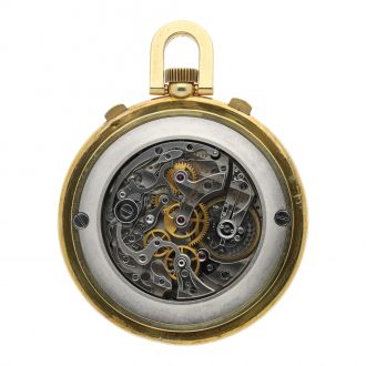 Swiss chronograph watch with tachometer and registers Circa 1945 Swiss chronograph watch with tachometer and registers Circa 1945
