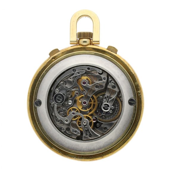 Swiss chronograph watch with tachometer and registers Circa 1945 Swiss chronograph watch with tachometer and registers Circa 1945