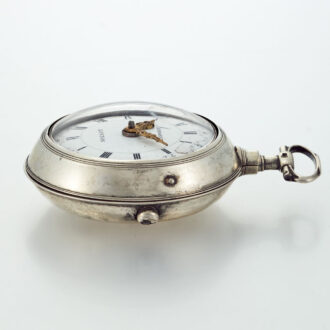 An English verge pocket watch in silver pair cases Circa 1790