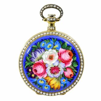 Swiss exquisitely enamel watch, Chinese market Circa 1850
