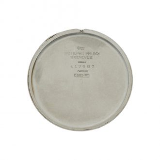 Swiss platinum open faced keyless lever pocket watch Circa 1940
