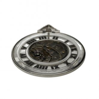French platinum and rock crystal keyless dress watch Circa 1920