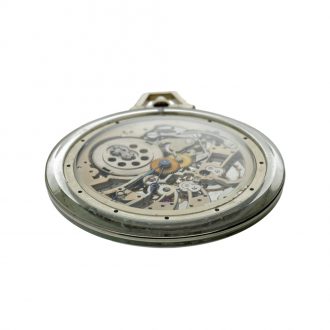 Fine Swiss open faced skeletonised lever pocket watch Circa 1925