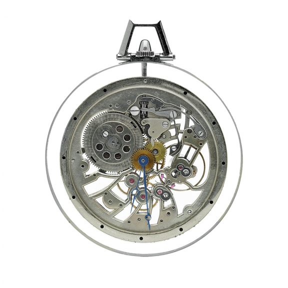 Fine Swiss open faced skeletonised lever pocket watch Circa 1925