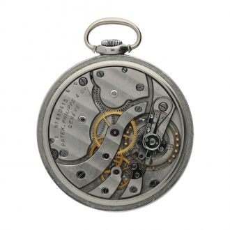 Swiss open faced lever pocket watch with two tone dial Circa 1940