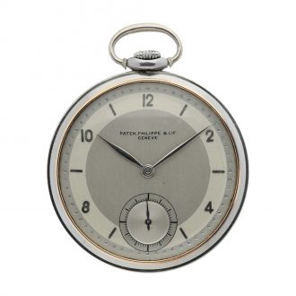Swiss open faced lever pocket watch with two tone dial Circa 1940