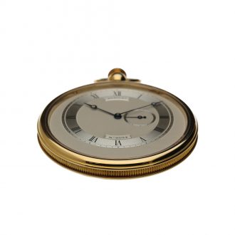 Swiss yellow gold open faced lever dress watch Circa 1995