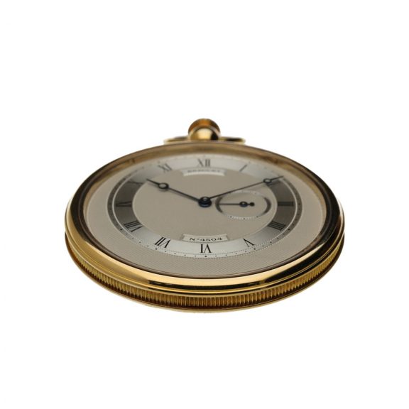 Swiss yellow gold open faced lever dress watch Circa 1995 Swiss yellow gold open faced lever dress watch Circa 1995