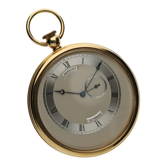 Swiss yellow gold open faced lever dress watch Circa 1995 Swiss yellow gold open faced lever dress watch Circa 1995