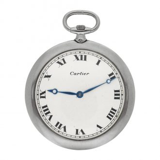 French/Swiss platinum keyless lever dress watch Circa 1925