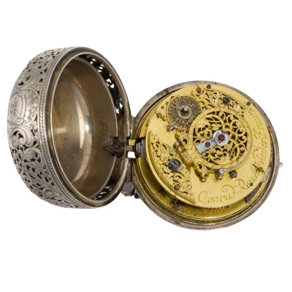 German pair cased quarter repeating verge clock watch Circa 1730 German pair cased quarter repeating verge clock watch Circa 1730
