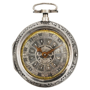 German pair cased quarter repeating verge clock watch Circa 1730