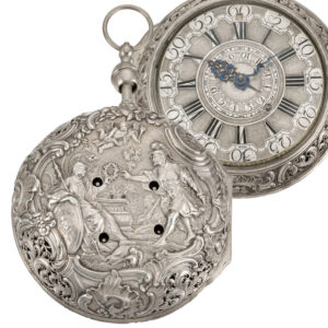 German striking and repeating watch with date and alarm Circa 1750