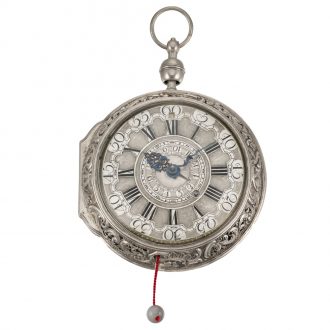 German striking and repeating watch with date and alarm Circa 1750