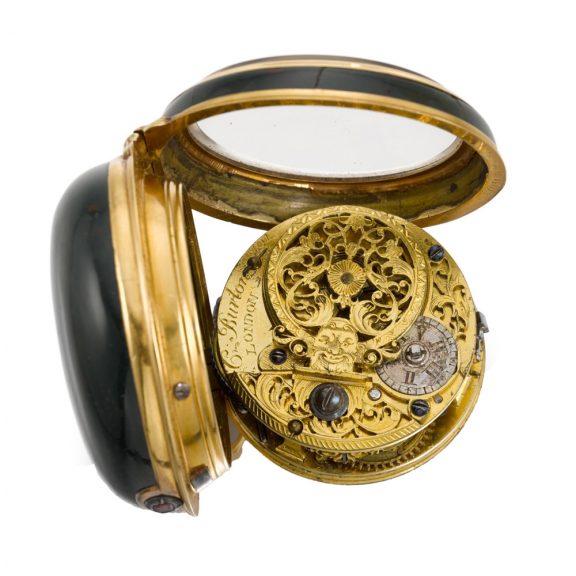 English gold verge pocket watch for the Turkish market Circa 1790 English gold verge pocket watch for the Turkish market Circa 1790
